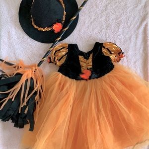 Girls witch costume set